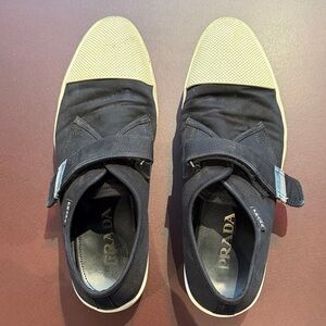 Prada Black and Cream Men's Sneakers